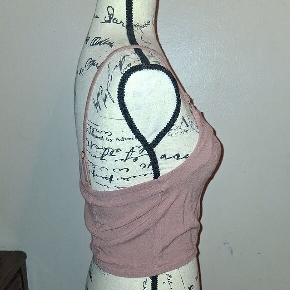 Free People Pink Women's Corset Crop Top Size Small - Picture 3 of 6